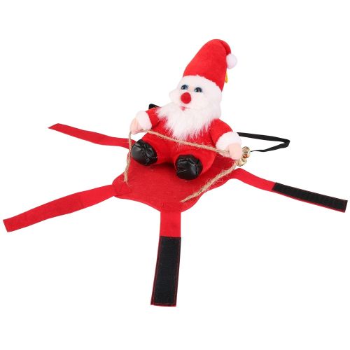 Pet Christmas Costumes Red Winter Coat for Dog Riding Santa Claus with Bell Clothes New Year Outfit Cosplay Costumes Party Dress Up For Cats Pet Christmas Costumes Red Winter Coat for Dog Riding Santa Claus with Bell Clothes New Year Outfit Cosplay Costumes Party Dress Up For Cats